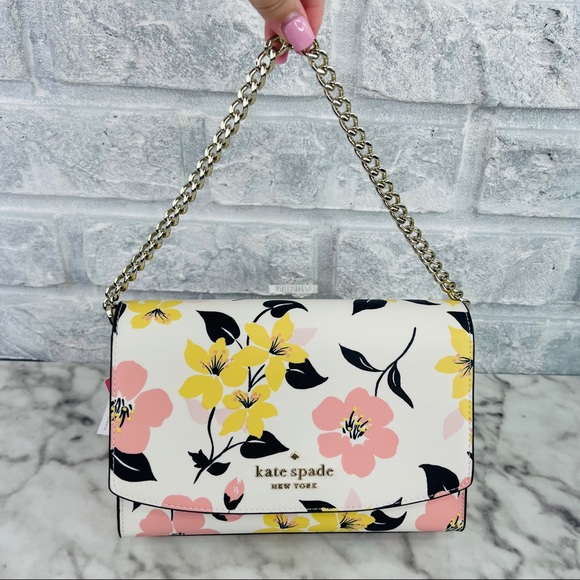 Kate Spade Carson Lily Blooms Convertible Crossbody & Shoulder Bag - Picture 3 of 11